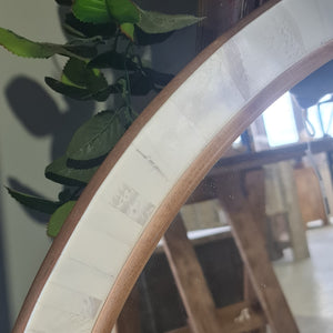 Timber & Bone Inlay Circular Mirror