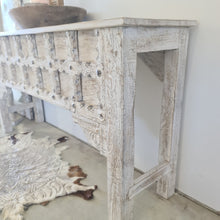 Load image into Gallery viewer, Vintage Indian Old Door Console Hall Table BL01
