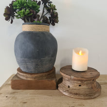 Load image into Gallery viewer, Upcycled 2-Piece Pillar Candle Holder &amp; Raiser - 2P03
