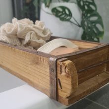 Load image into Gallery viewer, Vintage Repurposed Indian Triple Brick Mould Caddy
