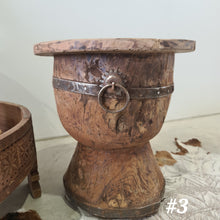 Load image into Gallery viewer, Authentic Vintage Indian Ukhali Stool

