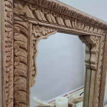 Load image into Gallery viewer, Hand Carved Vintage Indian Shekhawati Mirror

