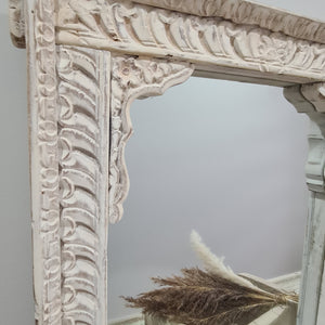 Hand Carved Vintage Indian Shekhawati Mirror