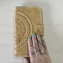 Load image into Gallery viewer, Leather Mandala Boho Wallet
