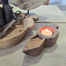 Load image into Gallery viewer, Carved Indian Jumbo Tealight Candle Holder
