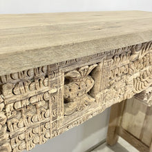 Load image into Gallery viewer, Vintage Hand-carved Indian Console Hall Table
