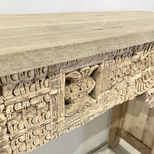 Vintage Hand-carved Indian Console Hall Table