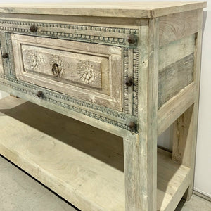 Vintage Indian 2 Drawer Console Table - DC01