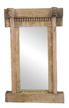 Load image into Gallery viewer, Hand Carved Vintage Indian Window Frame Mirror
