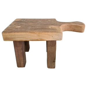 Small Vintage Timber Workers Stool