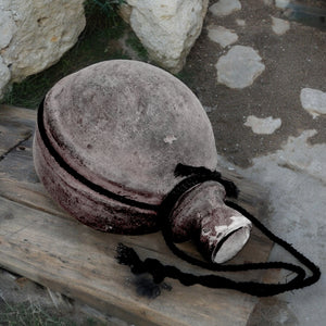 Original Vintage Clay Canteen Water Vessel
