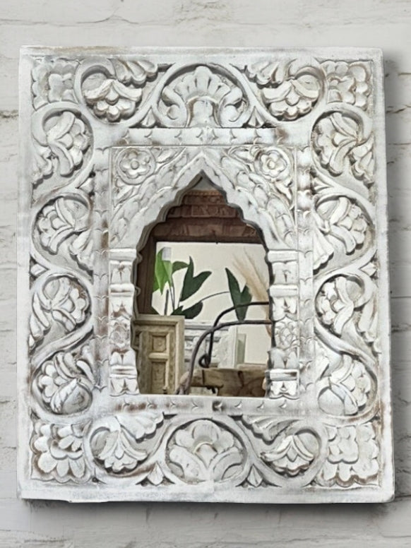 Hand Carved Indian Decorating Mirror