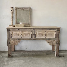 Load image into Gallery viewer, Vintage Indian 2 Drawer Console Table - LDC01
