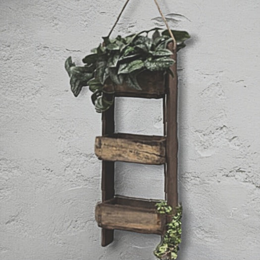 Triple Stacked Indian Brick Mould Caddy - Hanging Herb Garden
