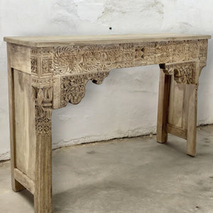 Vintage Hand-carved Indian Console Hall Table