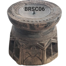 Load image into Gallery viewer, Carved Vintage Indian Bijani Seeder Candle Holder
