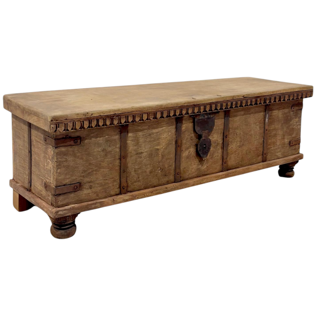 Vintage Indian Trunk - Natural #02591