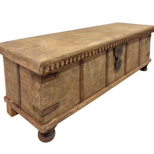 Vintage Indian Trunk - Natural #02591