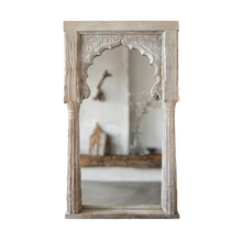 Load image into Gallery viewer, Vintage Indian Jharokha Mirror #19034 - White
