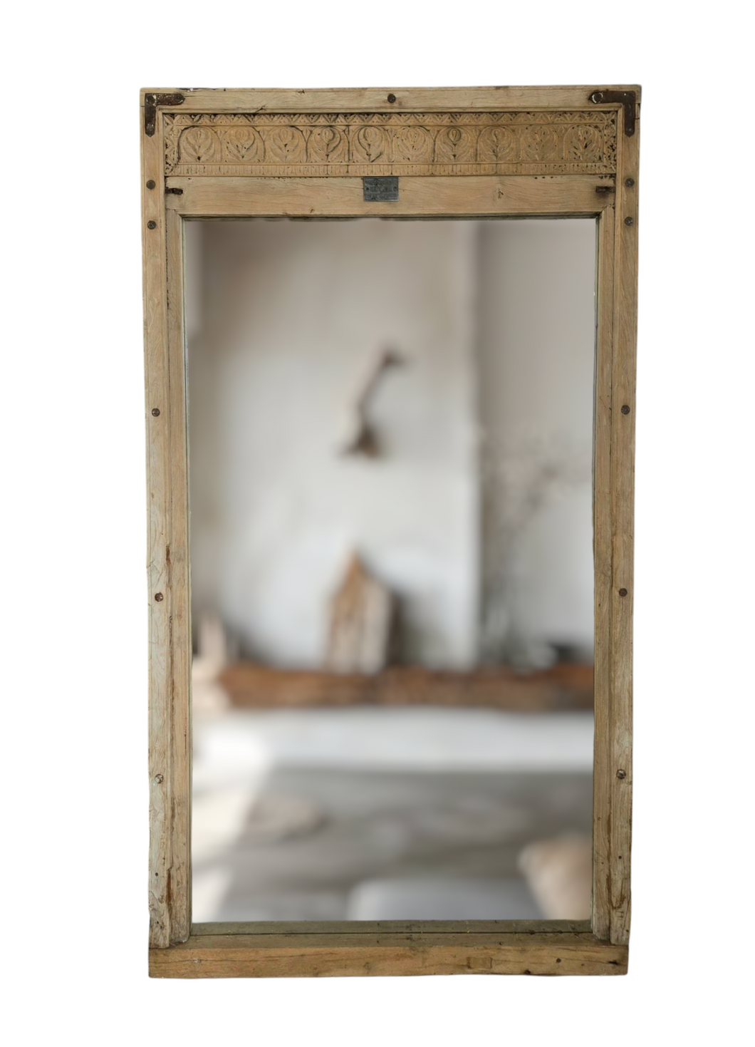 Vintage Indian Door Frame Mirror