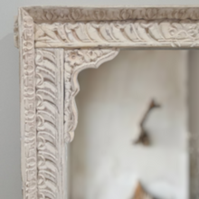 Load image into Gallery viewer, Hand Carved Vintage Indian Shekhawati Mirror
