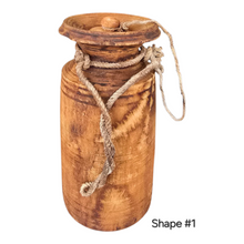 Load image into Gallery viewer, Vintage Nepalese Lidded Pots With Rope
