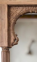 Load image into Gallery viewer, Vintage Indian Jharokha Mirror #18034 - Natural
