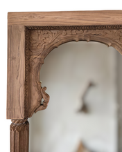 Load image into Gallery viewer, Vintage Indian Jharokha Mirror #18034 - Natural
