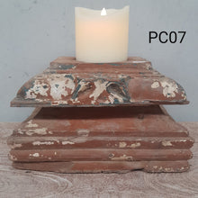 Load image into Gallery viewer, Upcycled Pillar Base Candle Holder - PC07

