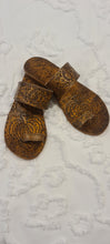 Load image into Gallery viewer, Hand tooled leather boho sandals (available in sizes 38, 39, 40, 41)
