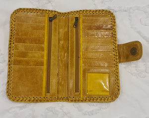 Leather Mandala Boho Wallet
