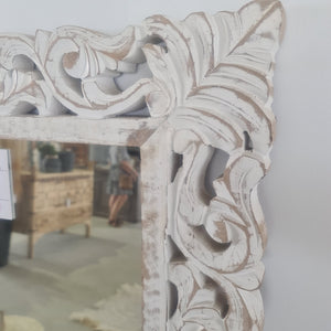 Hand Carved Indian Mirror