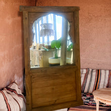 Load image into Gallery viewer, Vintage Indian Window Frame Mirror
