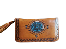 Load image into Gallery viewer, Stevie Leather Boho Mandala Wallet
