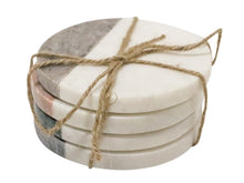Load image into Gallery viewer, Assorted Crescent Colour Marble Coasters (4)
